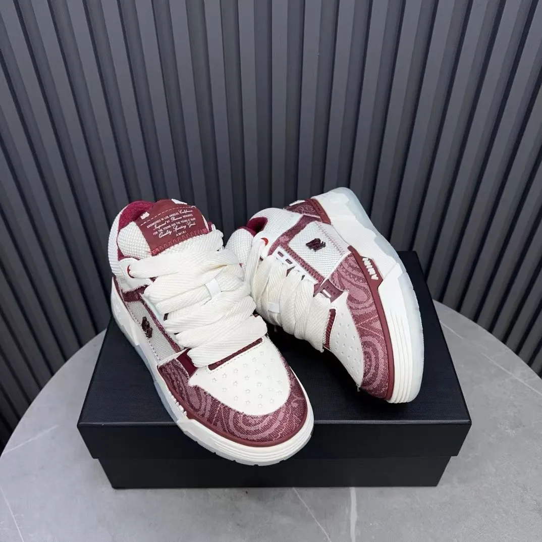 Men's shoes 💰660💰 AMIRI AMIRI trendy brand hot sale 🔥 Available all year round, couples 💑 Official website synchronization Imported fabrics 1⃣️ vs 1⃣️ replica, original factory special original sole, 35-45 (45. non-refundable)